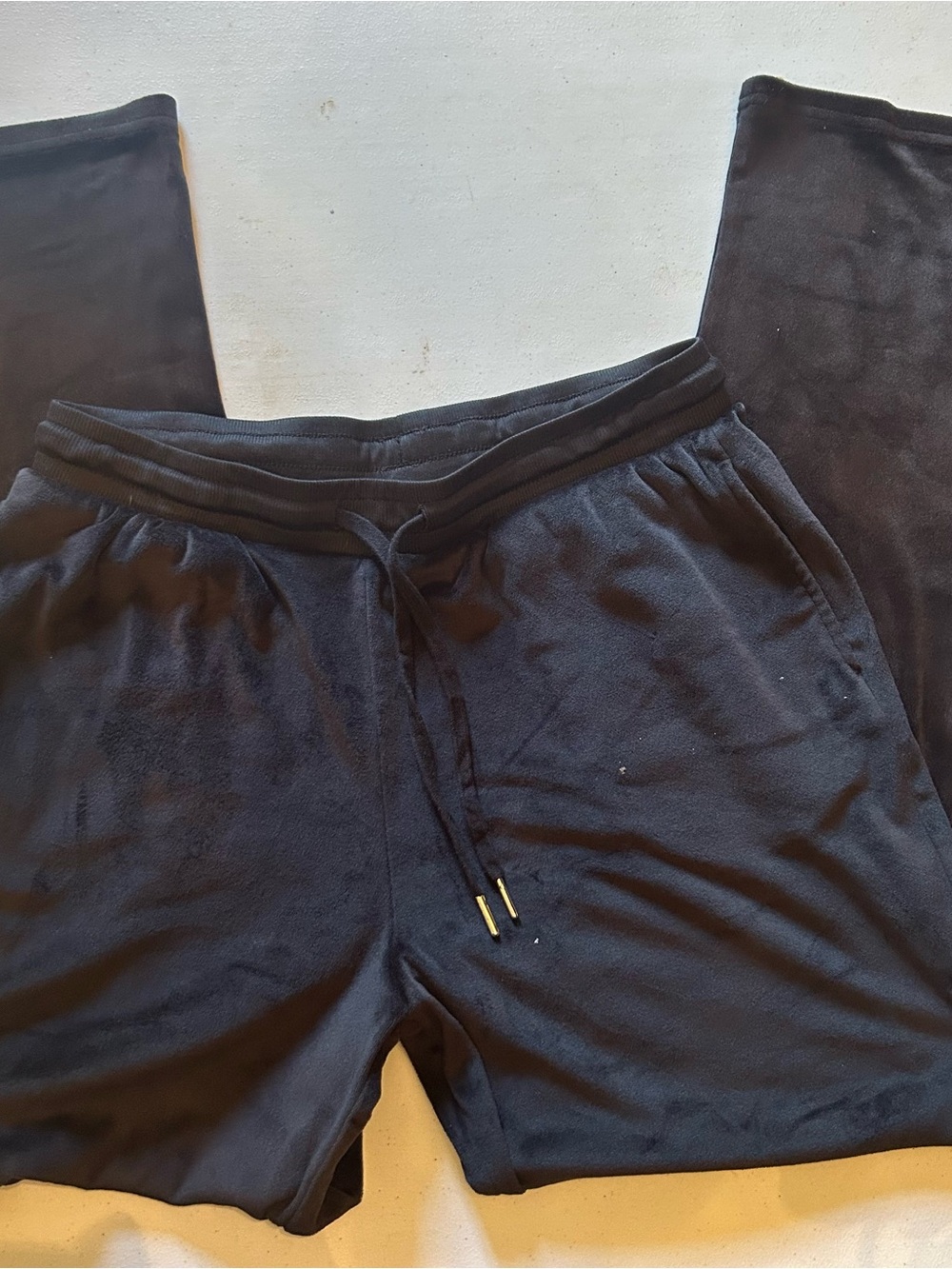 Juicy couture black velour sweatpants large